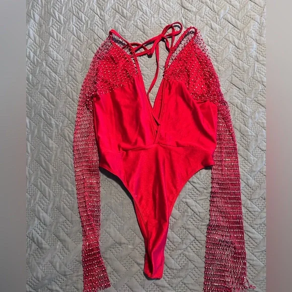 Red bodysuit - Picture 2 of 2